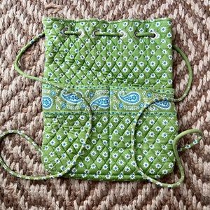 Green Vera Bradley bag.